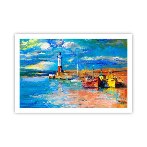 Poster - După-amiază în golful de curcubeu - 91x61 cm