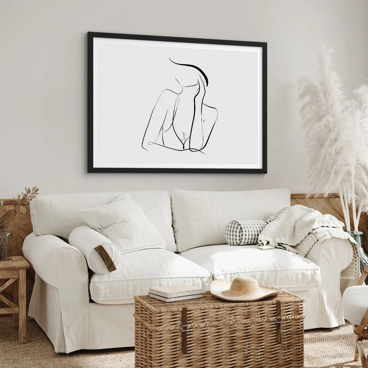 Poster în ramă neagră - Pe valul unui vis - 70x50 cm