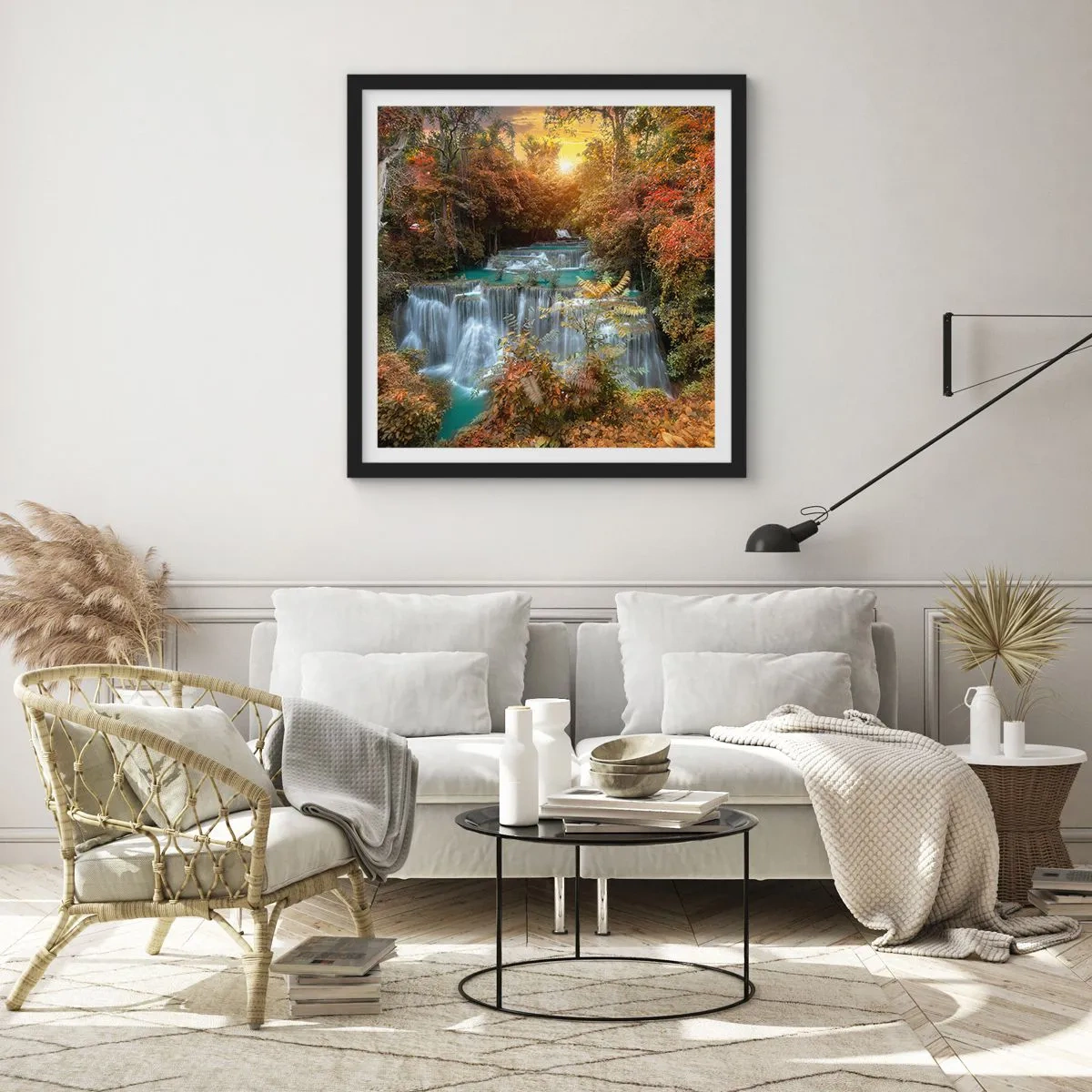 Poster în ramă neagră - Comoara ascunsă a pădurii - 60x60 cm