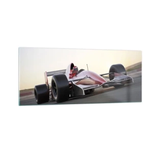 Tablou pe sticlă - Întotdeauna un câștigător - 100x40 cm