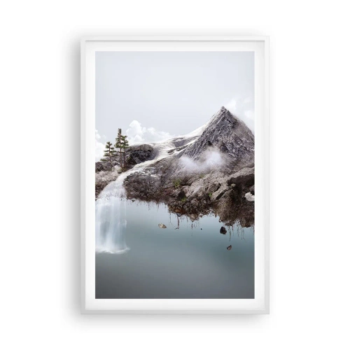 Poster în ramă albă - Prin ochii unui suprarealist - 61x91 cm