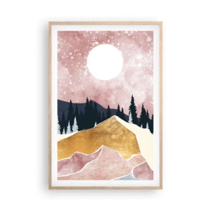 Poster în ramă de stejar deschis - Garda de noapte - 61x91 cm