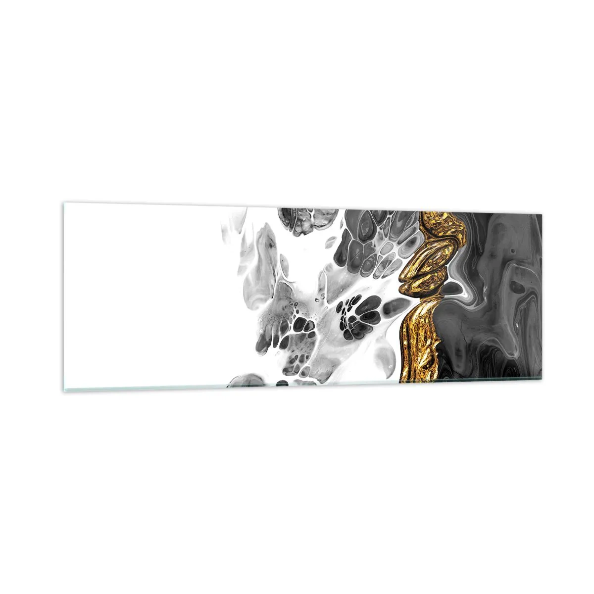 Tablou pe sticlă - Compoziție organică - 90x30 cm