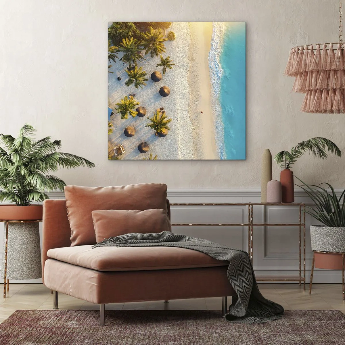Tablou pe pânză - Bun venit în paradis - 30x30 cm