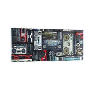 Tablou pe sticlă - Nostalgie pentru anii `80. - 100x40 cm