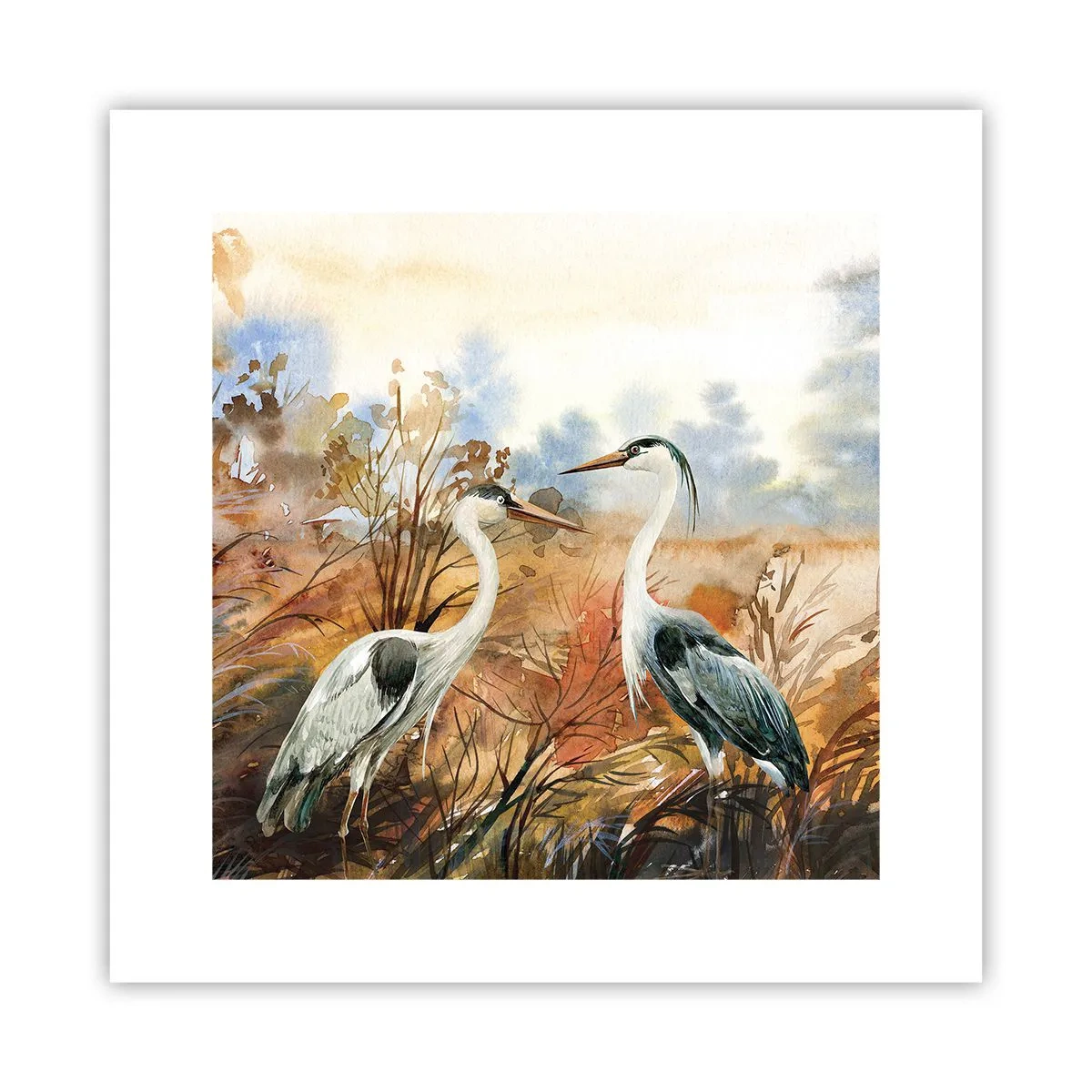 Poster - Încotro în toamnă? - 30x30 cm