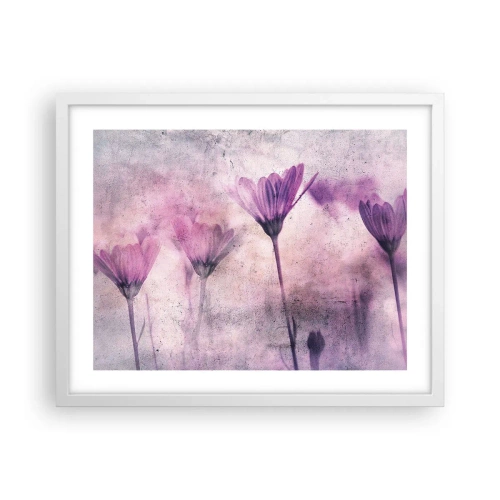 Poster în ramă albă - Un vis de flori - 50x40 cm