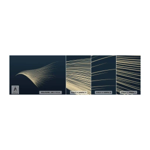 Mostră de Tapet Standard Eco - Ca părul unui înger - Abstracția, Bucată, Grafică - 100x30 cm