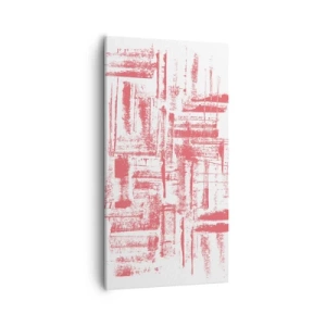 Tablou pe pânză - Orașul roșu - 55x100 cm