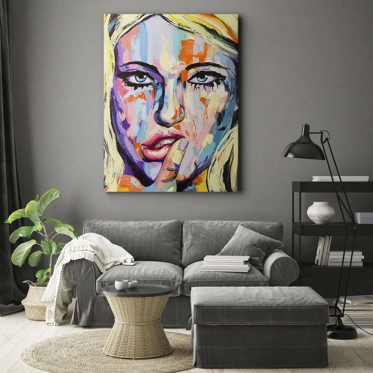 Tablou pe pânză - Privește-o drept în ochi - 50x70 cm