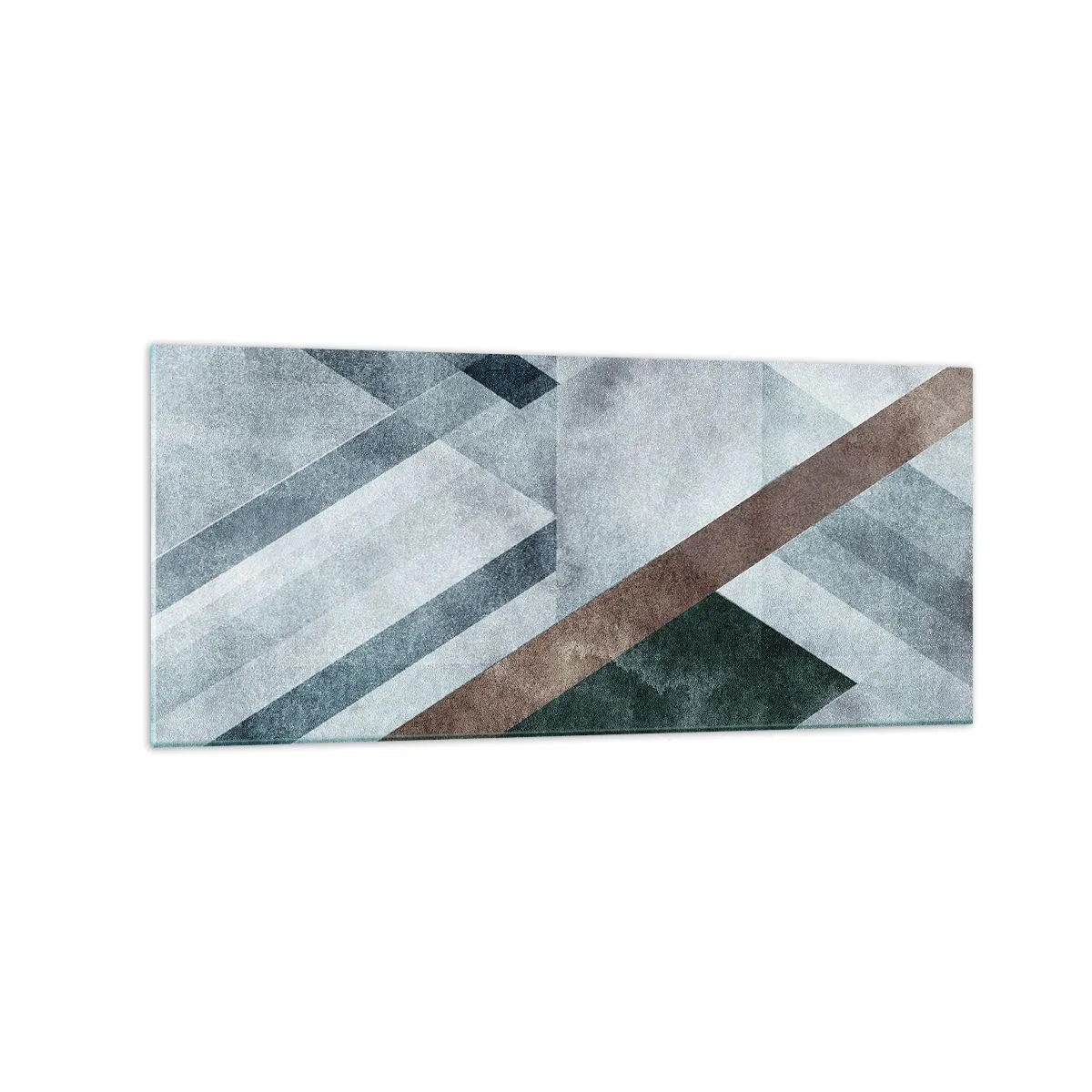 Tablou pe sticlă - Eleganța sofisticată a geometriei - 120x50 cm