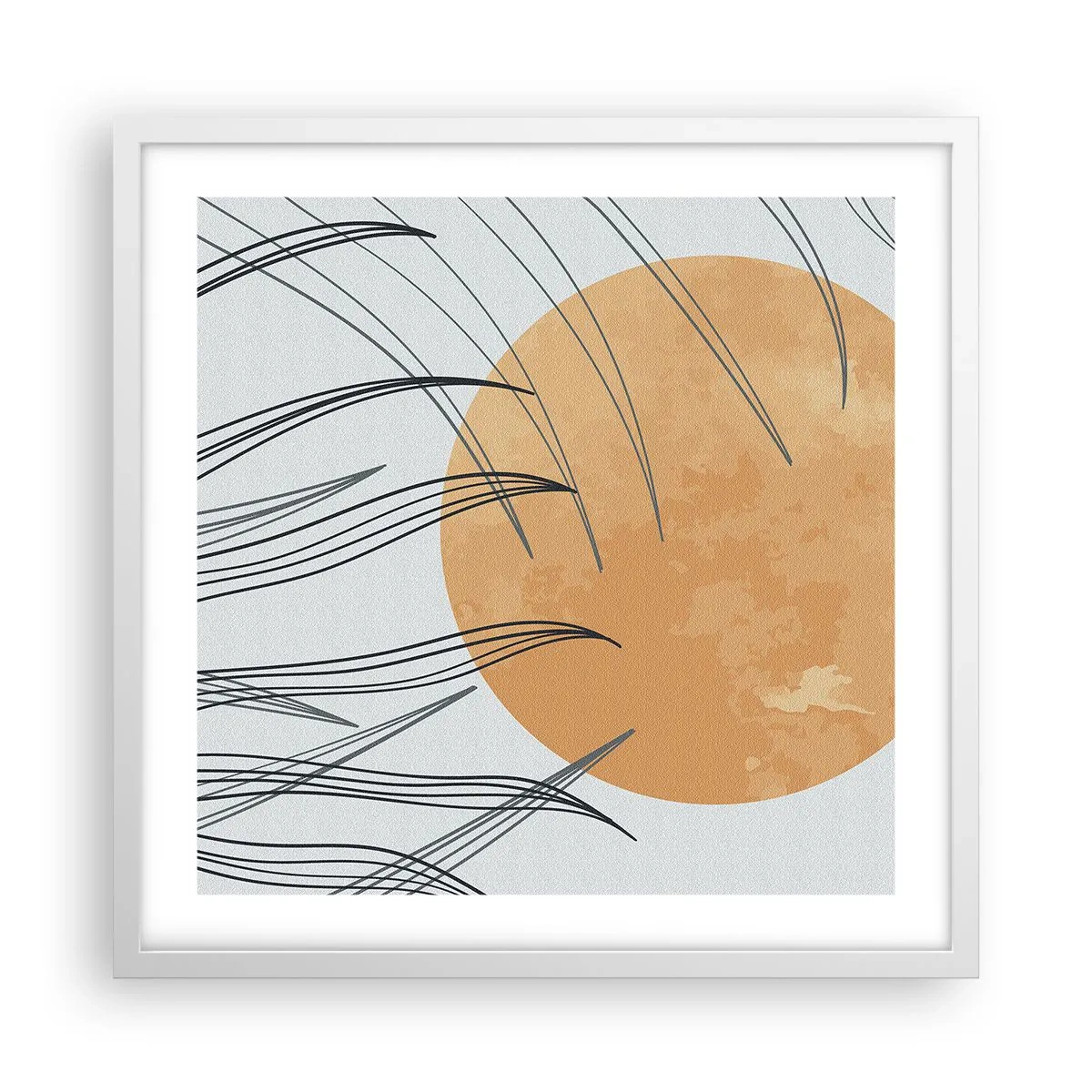 Poster în ramă albă - Întotdeauna spre soare - 50x50 cm