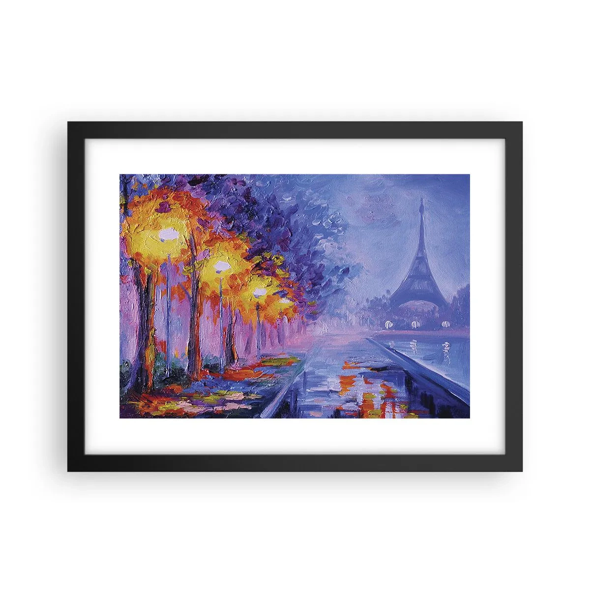 Poster în ramă neagră - O plimbare de vis - 40x30 cm