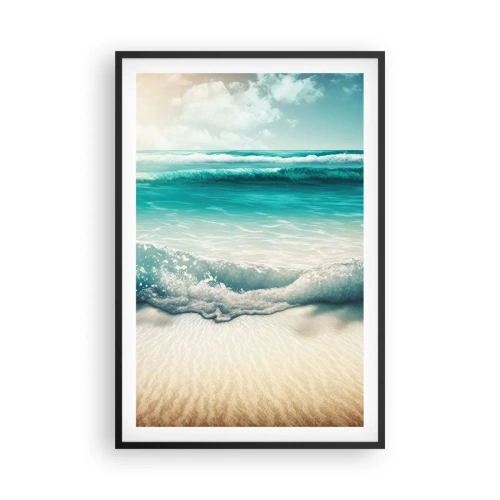 Poster în ramă neagră - Calmul oceanului - 61x91 cm