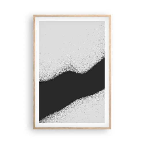 Poster în ramă de stejar deschis - Echilibru lichid - 61x91 cm