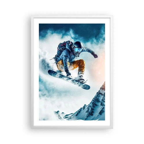 Poster în ramă albă - Emoții extreme - 50x70 cm