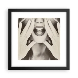 Poster în ramă neagră - Vin imediat! - 30x30 cm