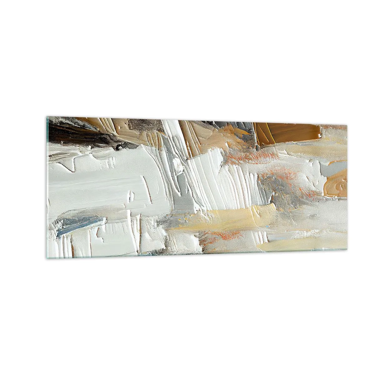 Tablou pe sticlă - Stratificare colorată - 100x40 cm