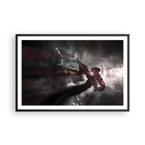 Poster în ramă neagră - În aburul jazzului - 91x61 cm