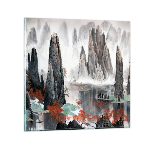 Tablou pe sticlă - Gardieni puternici - 30x30 cm