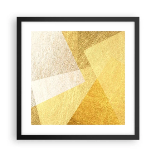 Poster în ramă neagră - Vremea de geometrie - 40x40 cm