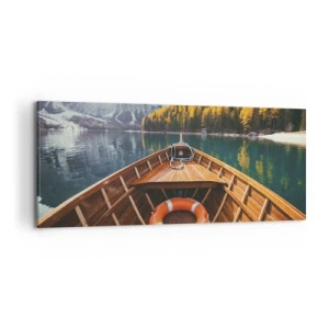 Tablou pe pânză - Excursie pe munte - 100x40 cm