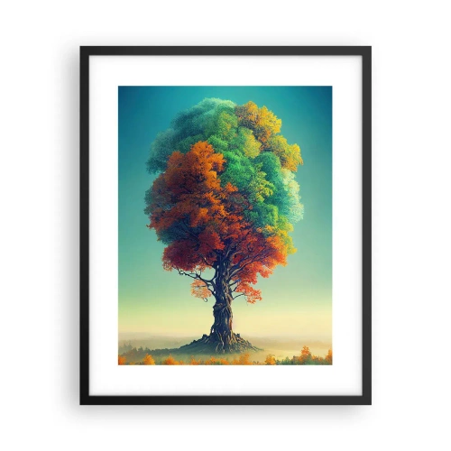 Poster în ramă neagră - Stejarul - părintele naturii - 40x50 cm