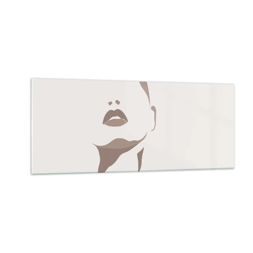 Tablou pe sticlă - Creată din lumină și umbră - 100x40 cm