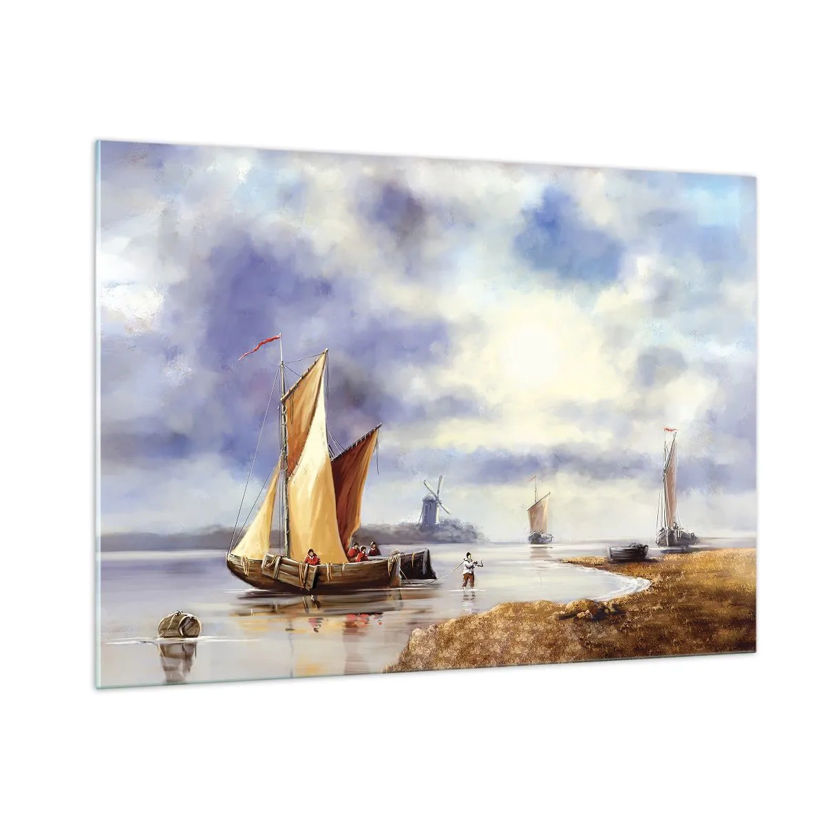 Tablou pe sticlă - Întoarcerea marinarilor - 100x70 cm