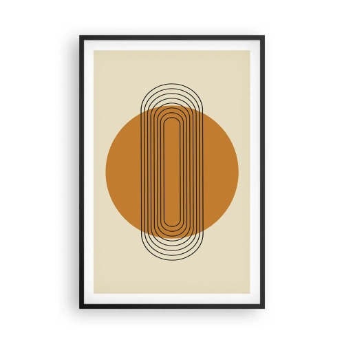 Poster în ramă neagră - Planul perfect - 61x91 cm