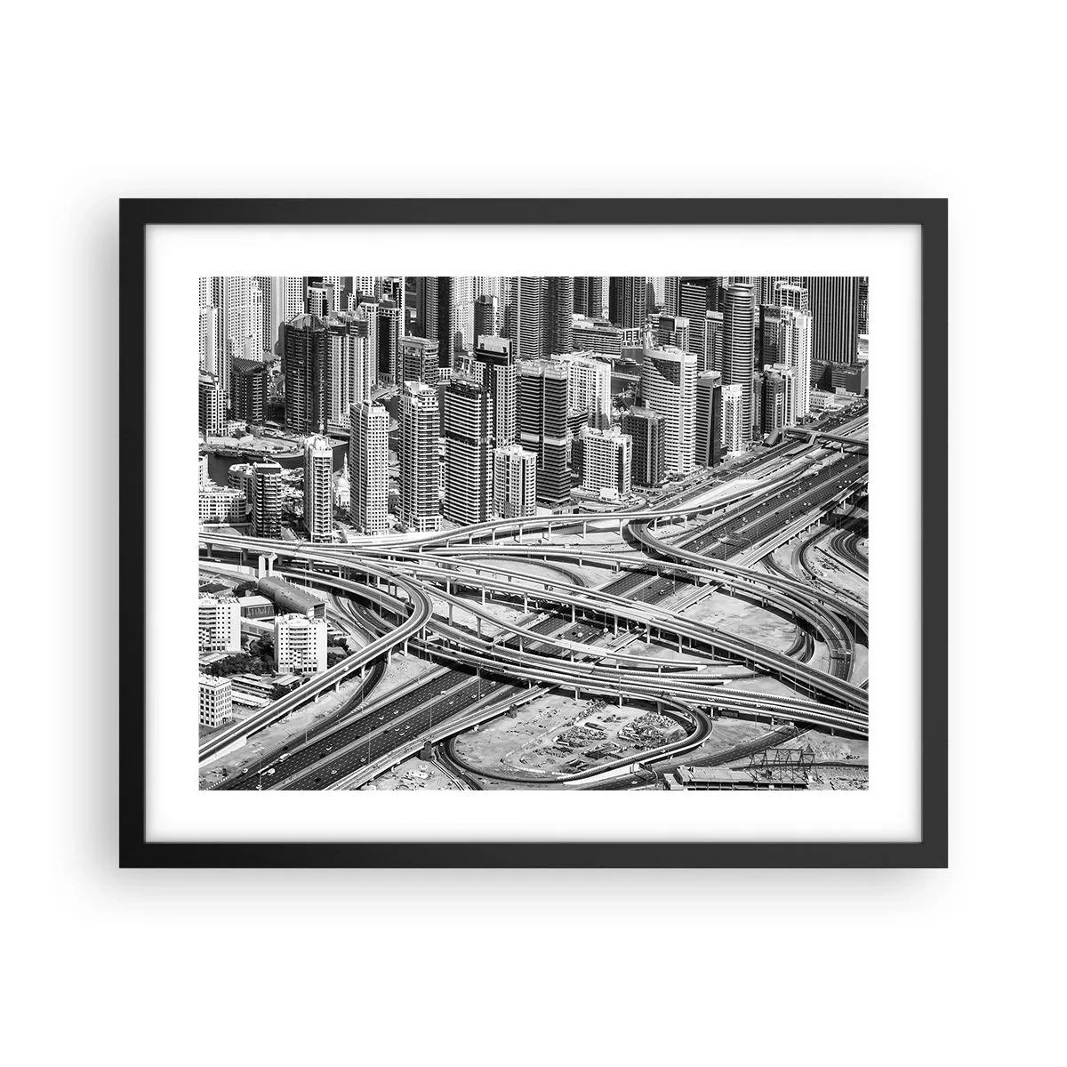 Poster în ramă neagră - Dubai - orașul imposibil - 50x40 cm