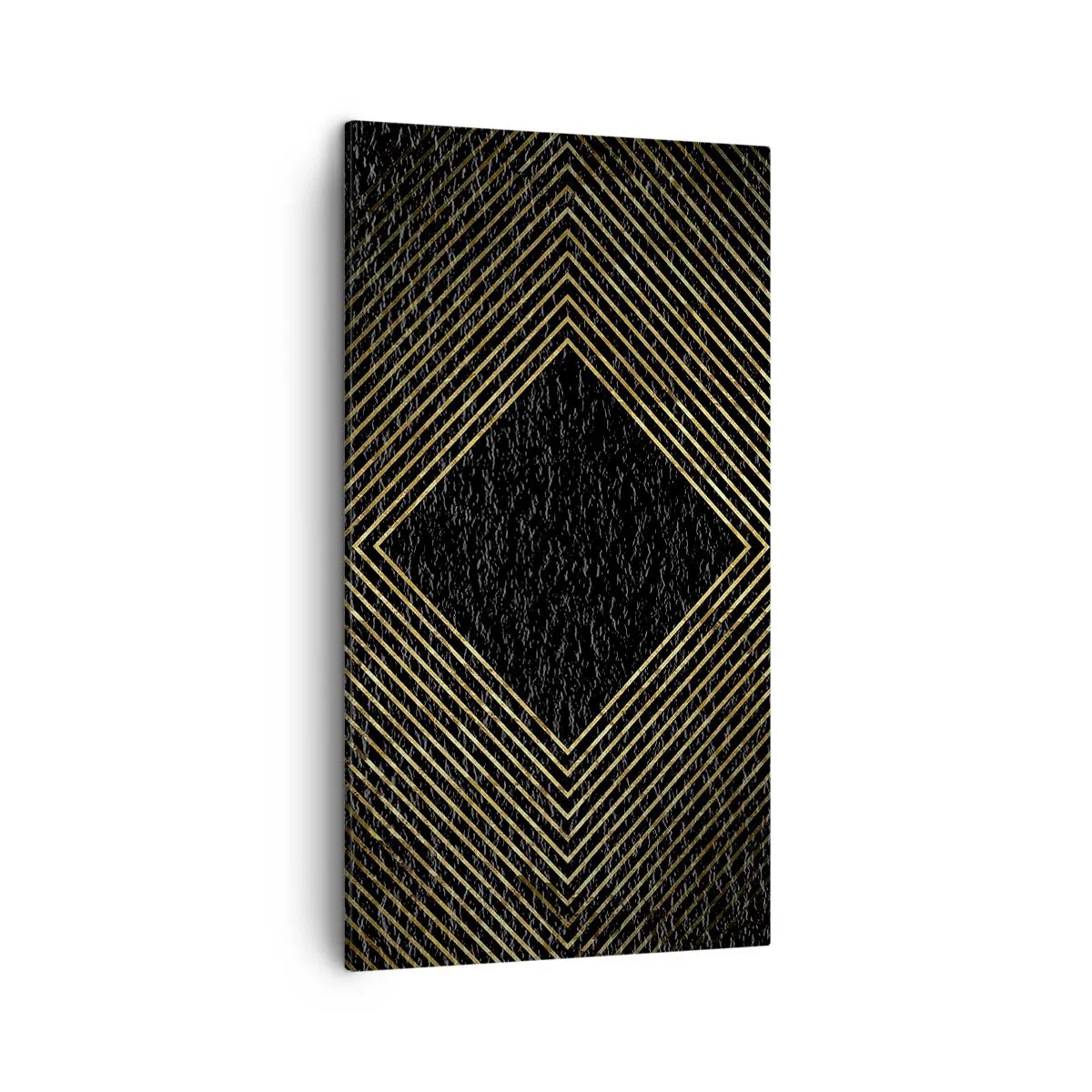 Tablou pe pânză - Geometrie în stil glamour - 45x80 cm