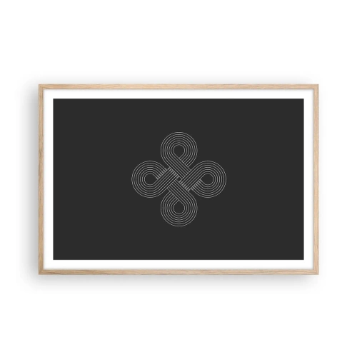 Poster în ramă de stejar deschis - În spirit celtic - 91x61 cm