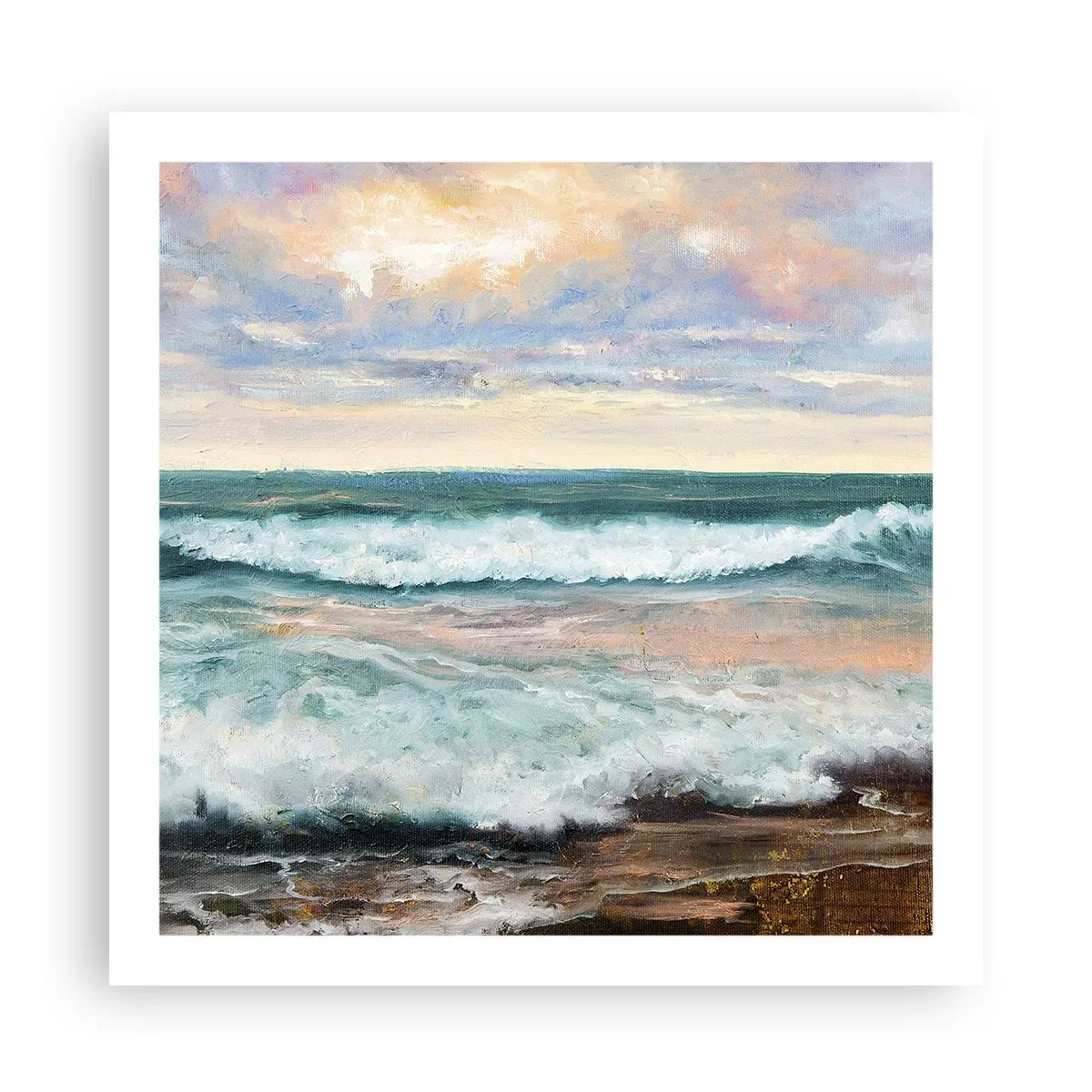 Poster - Aici îți vei alina sufletul - 60x60 cm