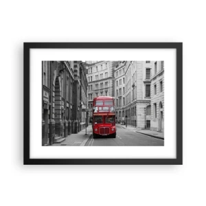 Poster în ramă neagră - Viața de zi cu zi nu trebuie să fie gri - 40x30 cm