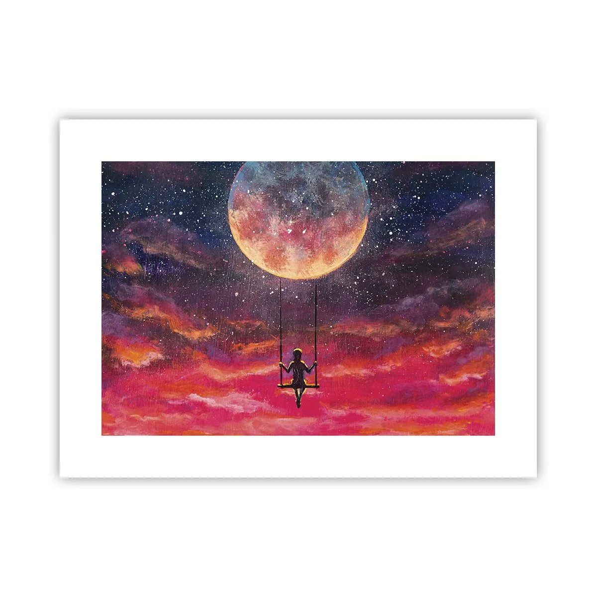Poster - Cu capul în nori - 40x30 cm
