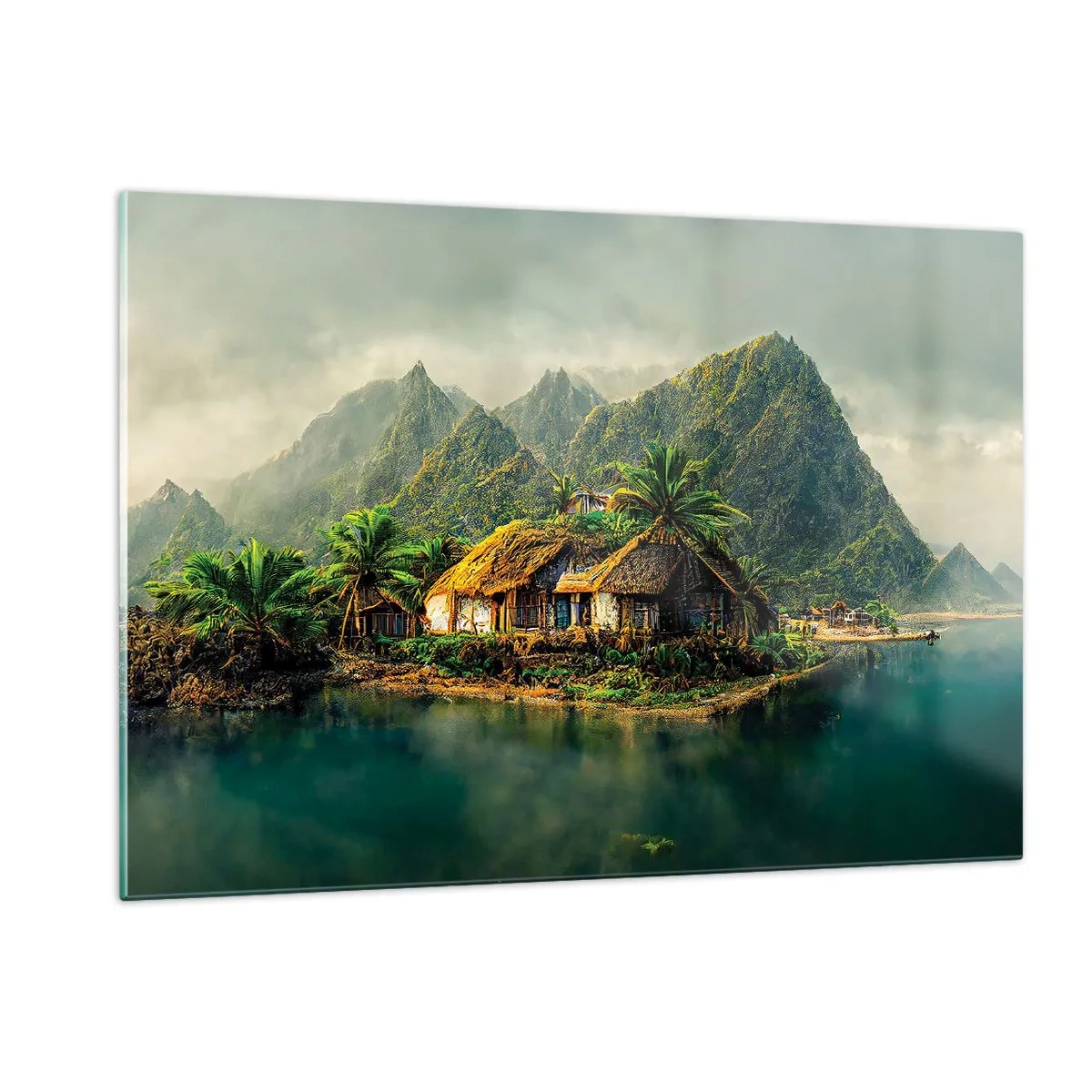 Tablou pe sticlă - Paradisul tropical - 120x80 cm
