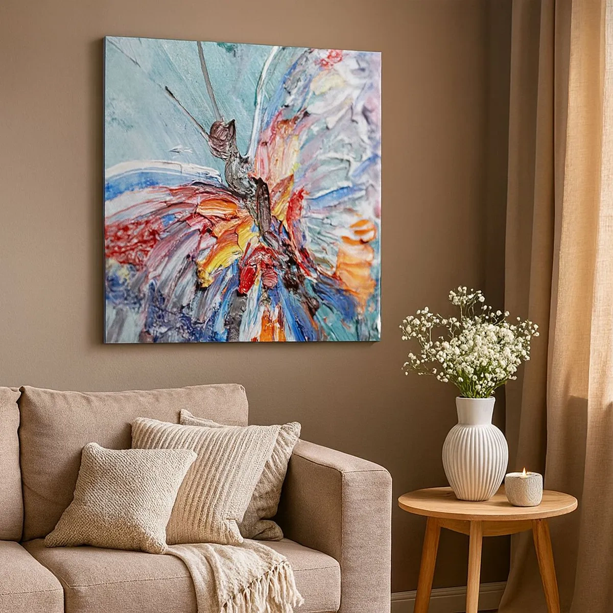 Tablou pe pânză - Pictat de natura - 30x30 cm