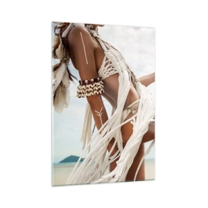 Tablou pe sticlă - Preoteasa Soarelui - 50x70 cm