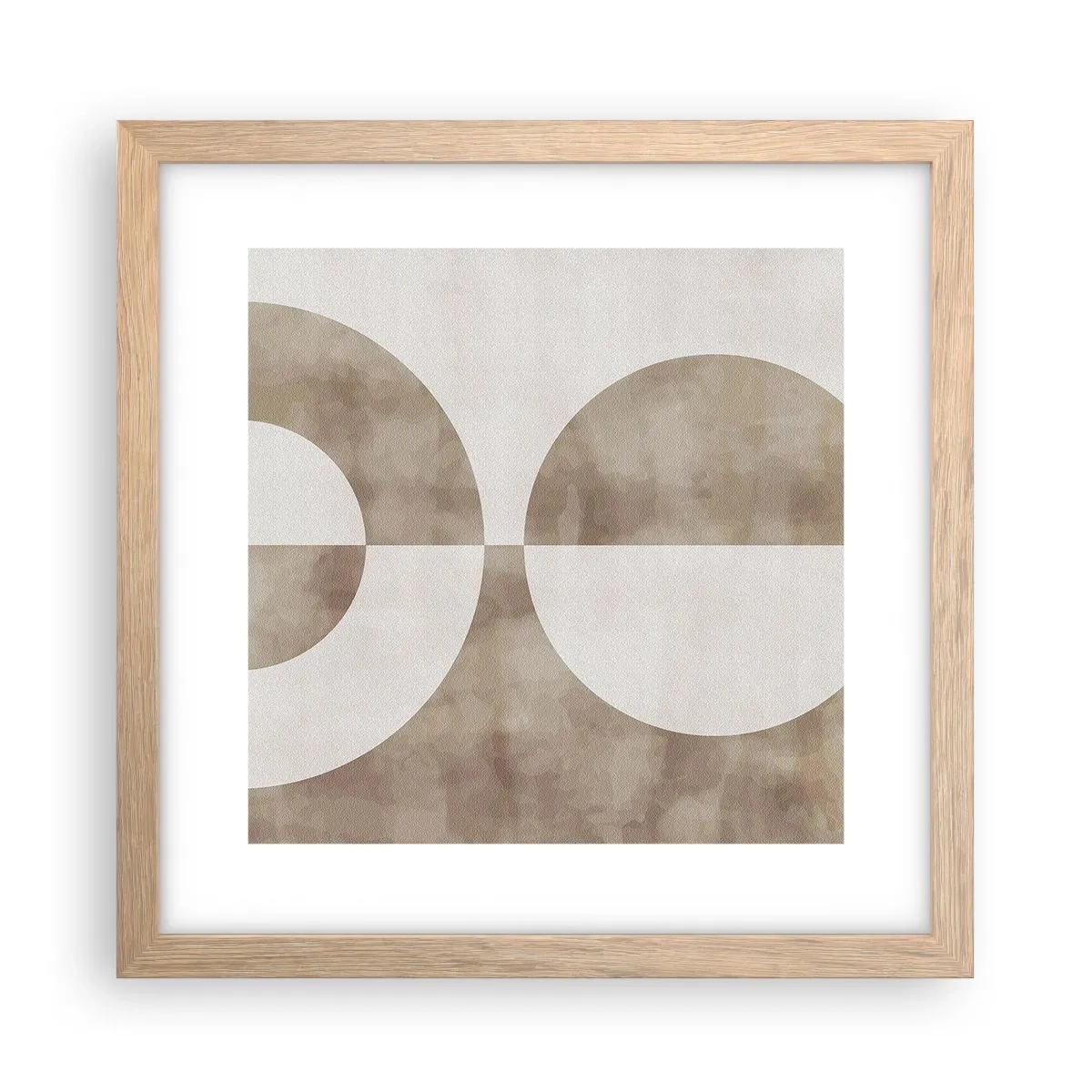 Poster în ramă de stejar deschis - Similitudini și diferențe - 30x30 cm