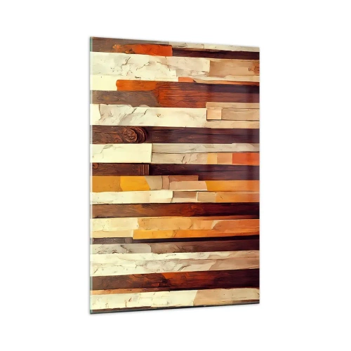 Tablou pe sticlă - Imnul copacilor din pădure - 80x120 cm