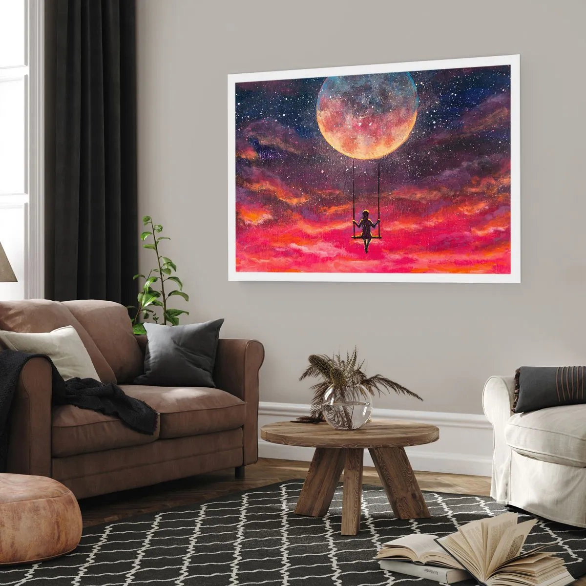 Poster - Cu capul în nori - 91x61 cm