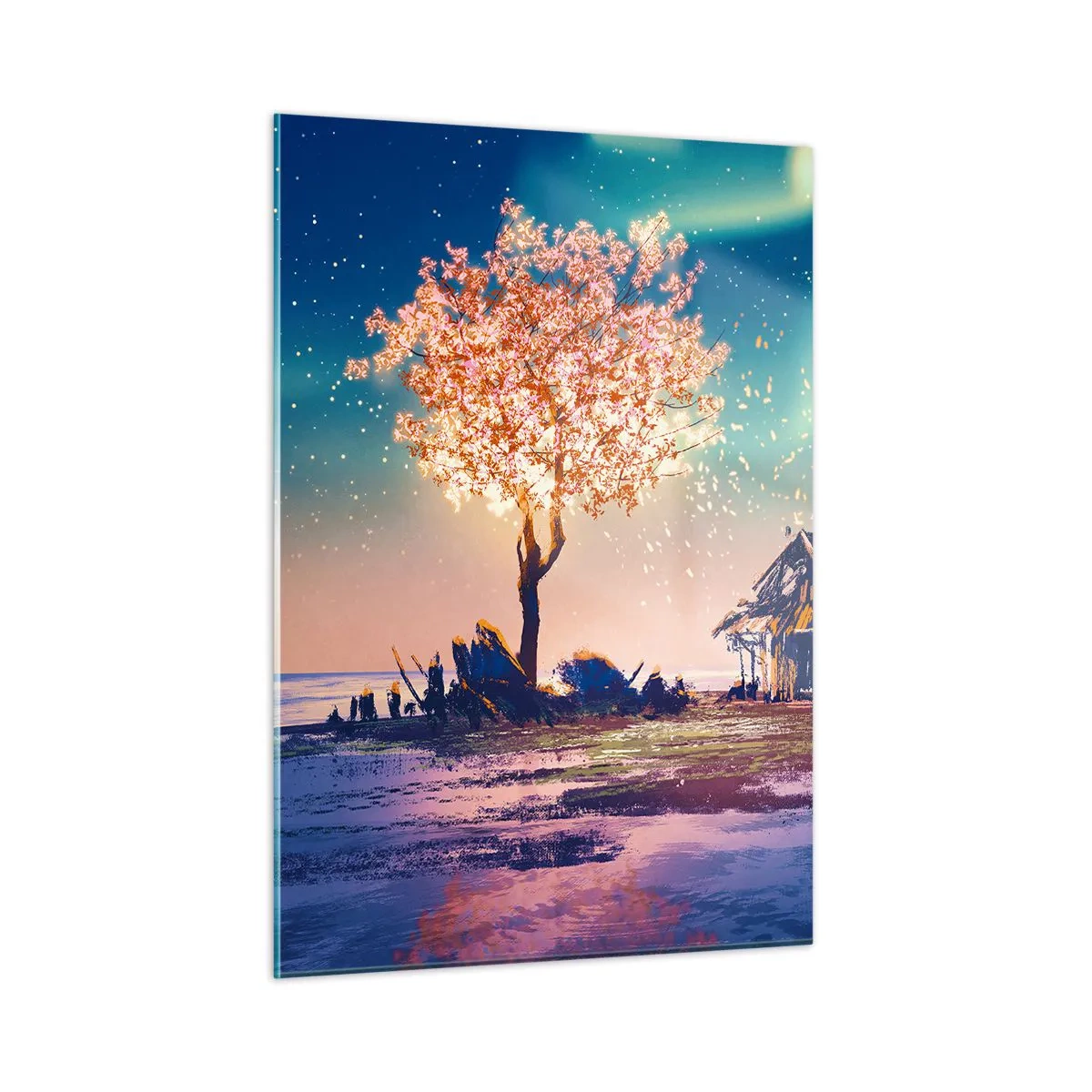 Tablou pe sticlă - Natura nu trece - 50x70 cm