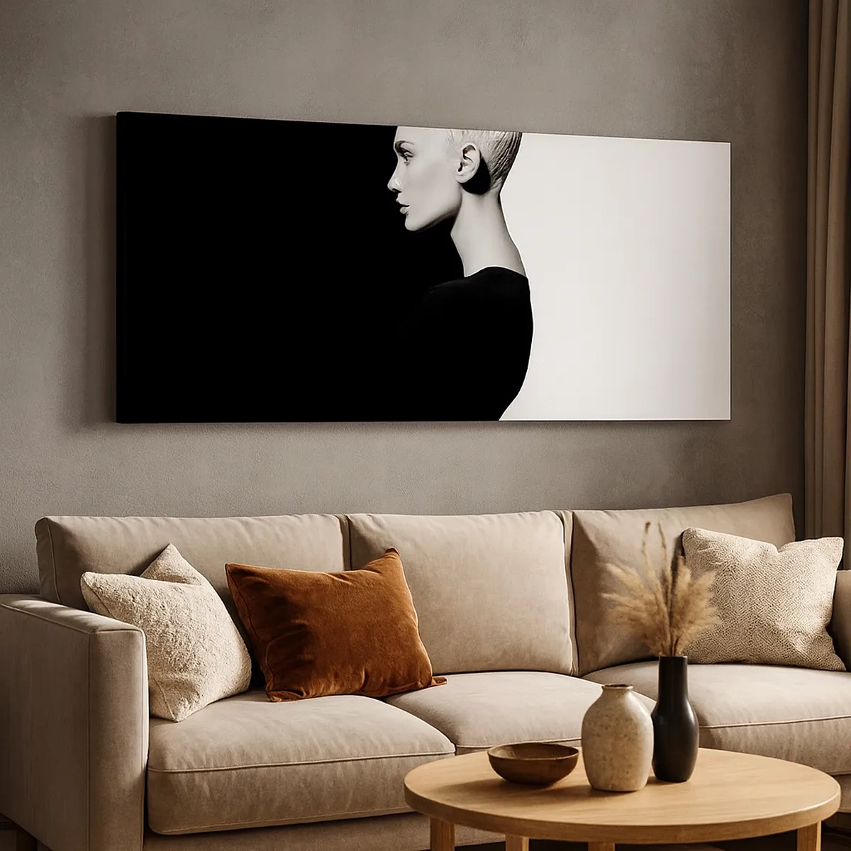 Tablou pe pânză - Pur și simplu o femeie - 30x30 cm