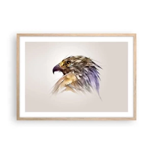 Poster în ramă de stejar deschis - Portretul unui războinic - 70x50 cm