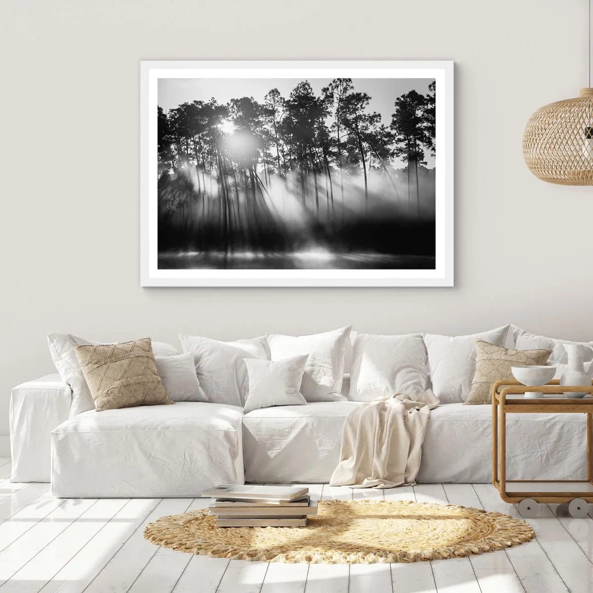 Poster în ramă albă - Soare de neoprit - 40x30 cm