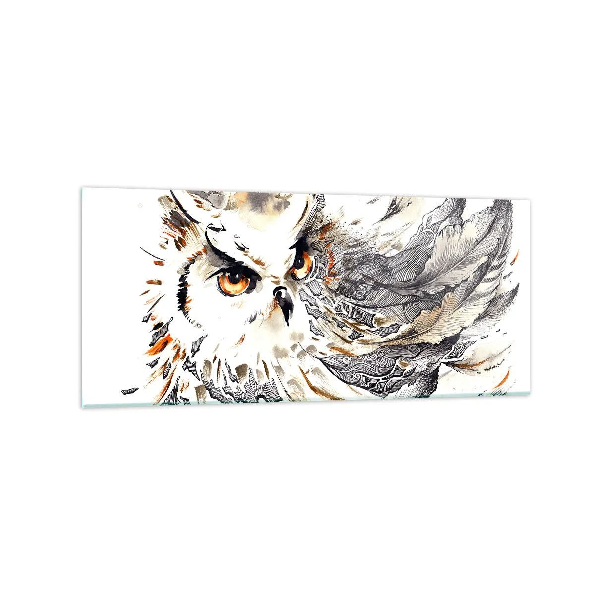 Tablou pe sticlă - Ea a venit din lumea magiei - 120x50 cm