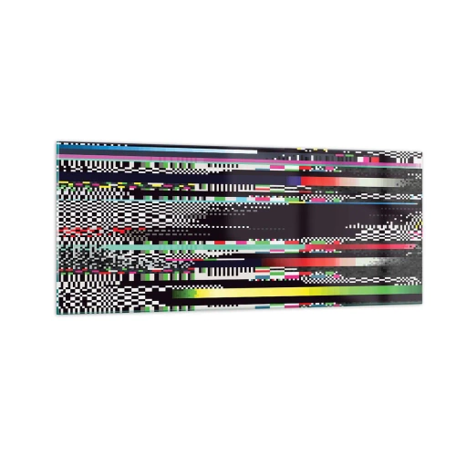 Tablou pe sticlă - Imaginea controlată a realității - 100x40 cm