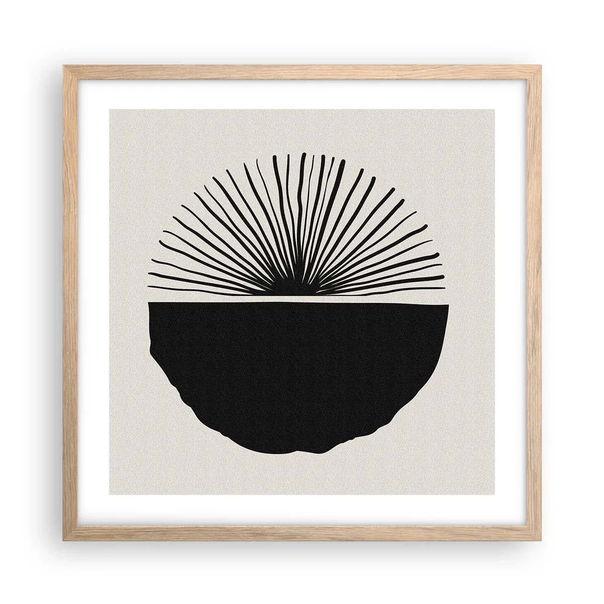 Poster în ramă de stejar deschis - Gama de posibilități - 50x50 cm