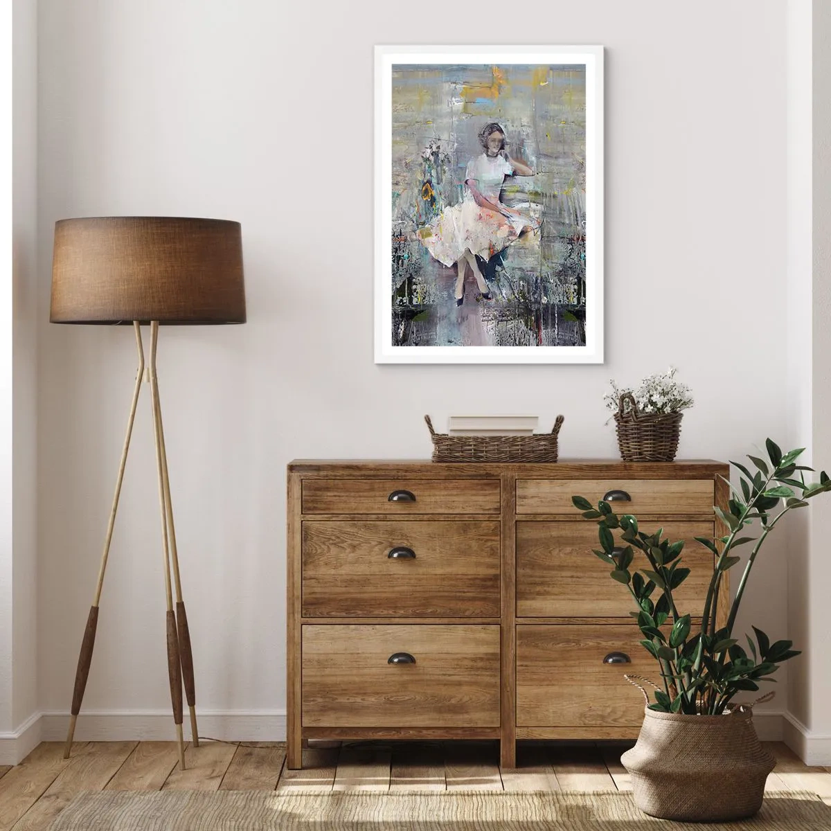 Poster în ramă albă - Clasică și modernă - 70x100 cm